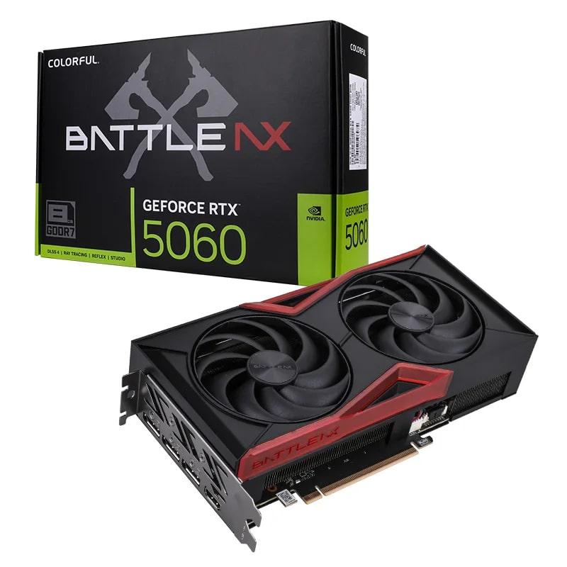 COLORFUL BattleAX GeForce RTX 5060 NB DUO 8GB-V GDDR7 128Bit 8GB Gaming (Oyuncu) Ekran Kartı