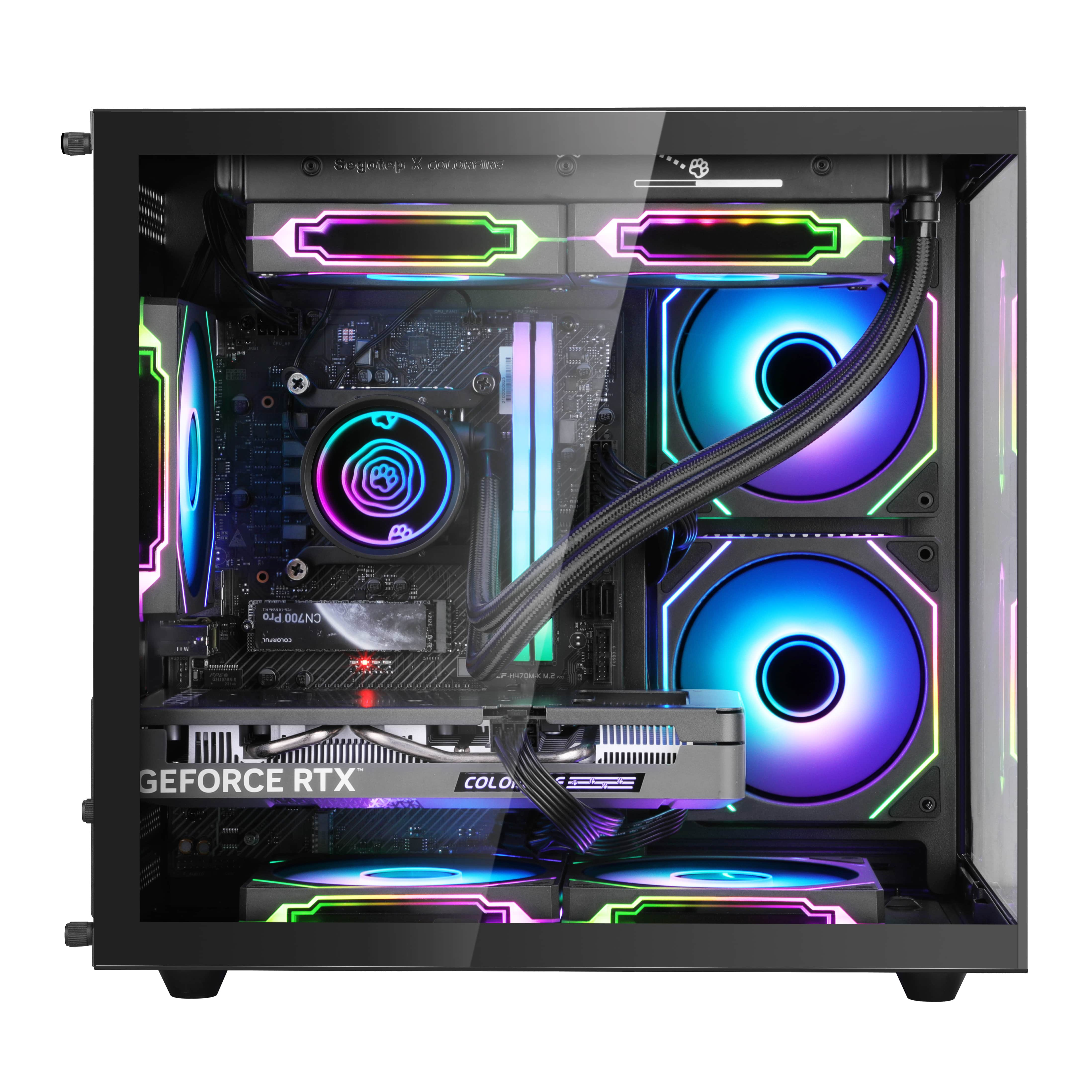 Segotep Brave W1 Siyah 650W 80+ Bronze Midi Tower Gaming (Oyuncu) Kasa