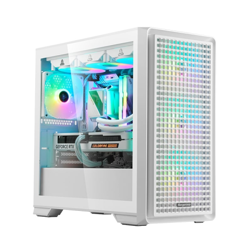 Segotep Radiant Beyaz 750W 80+ Bronze PCIE 5.0 Midi Tower Gaming (Oyuncu) Kasa