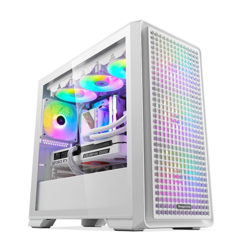 Segotep Radiant Beyaz 750W 80+ Bronze PCIE 5.0 Midi Tower Gaming (Oyuncu) Kasa