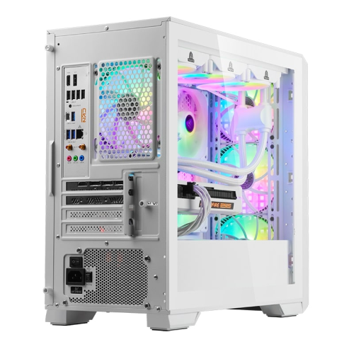 Segotep Radiant Beyaz 750W 80+ Bronze PCIE 5.0 Midi Tower Gaming (Oyuncu) Kasa