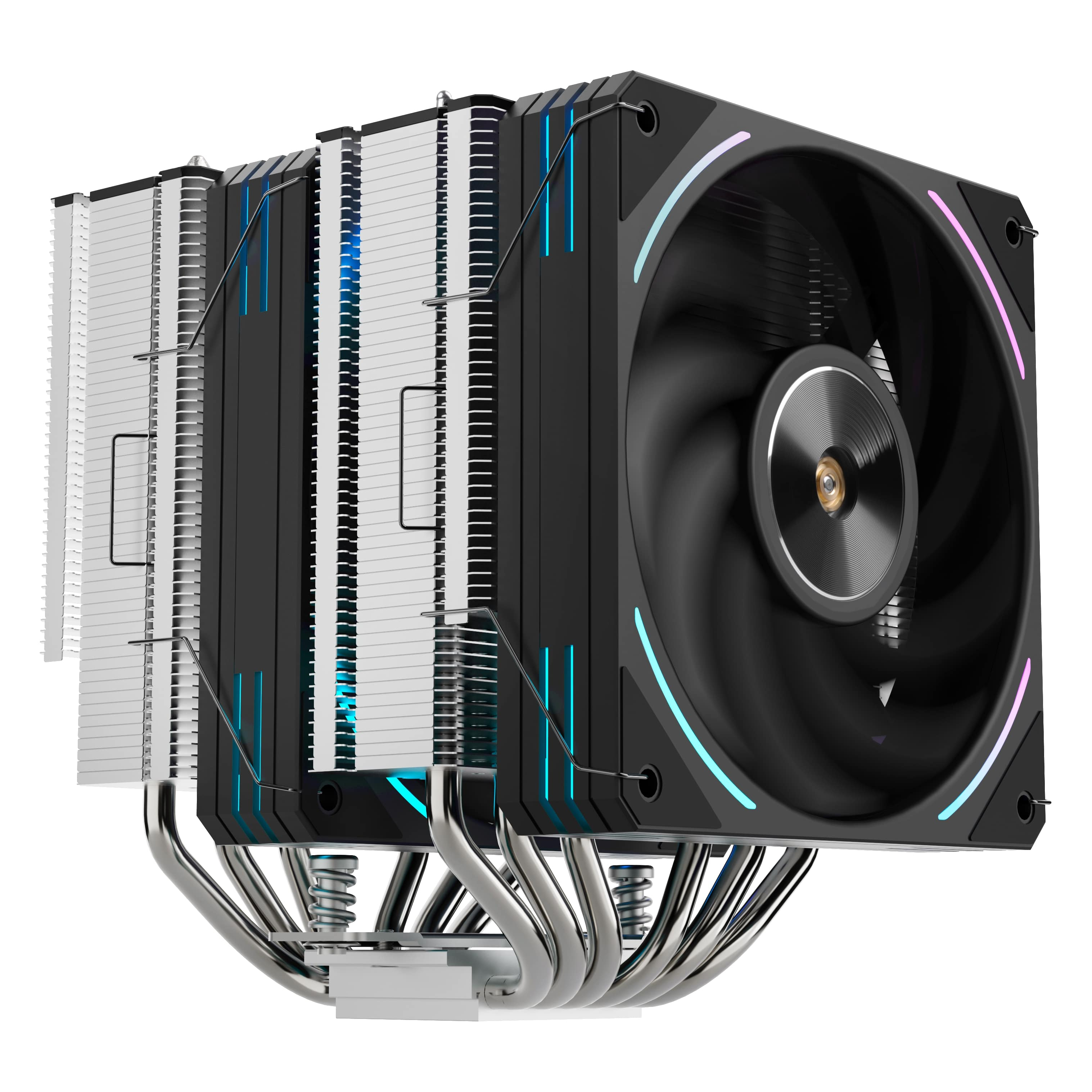 SEGOTEP MU TH6 Siyah 2x120mm ARGB Hava Soğutucu
