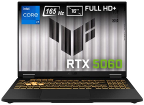 ASUS TUF Gaming F16 FX608JMR-RV024-Gaming Intel Core i7-14650HX 16GB DDR5 1TB SSD RTX5060 8GB 16″ WUXGA 165Hz IPS FreeDos Gaming Laptop