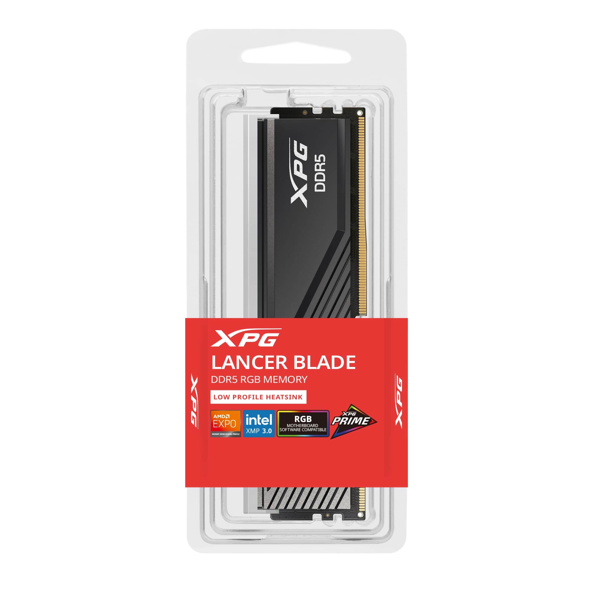 XPG Lancer Blade RGB Black 16GB (1x16GB) DDR5 6000MHz CL48 Gaming (Oyuncu) Ram (AX5U6000C4816G-SLABRBK)