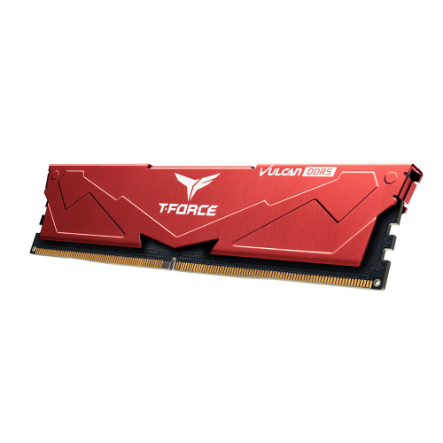 Team T-Force Vulcan Red 16GB (1x16GB) 6000Mhz DDR5 CL38 Gaming Ram (FLRD516G6000HC38J01)