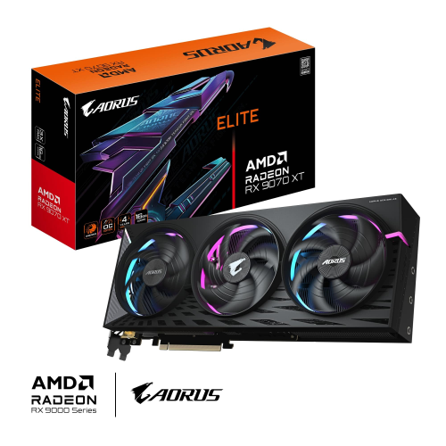 Gigabyte Radeon RX9070XT AORUS ELITE GV-R9070XTAORUS E-16GD 16GB GDDR6 256Bit Gaming (Oyuncu) Ekran Kartı