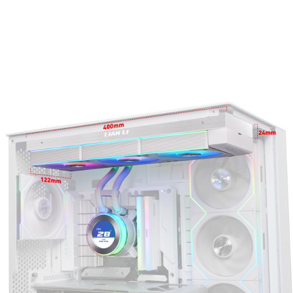 Lian Li Hydro-Shift II LCD-C 360CL Beyaz İşlemci Sıvı Soğutma (G89.GHS2LCD36RW.00)