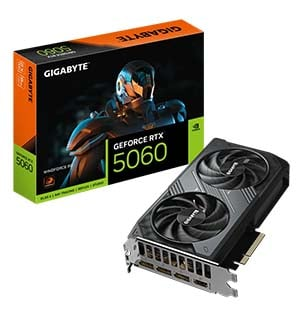 Gigabyte GeForce RTX 5060 WINDFORCE GV-N5060WF2-8GD GDDR7 8GB 128Bit Gaming Ekran Kartı