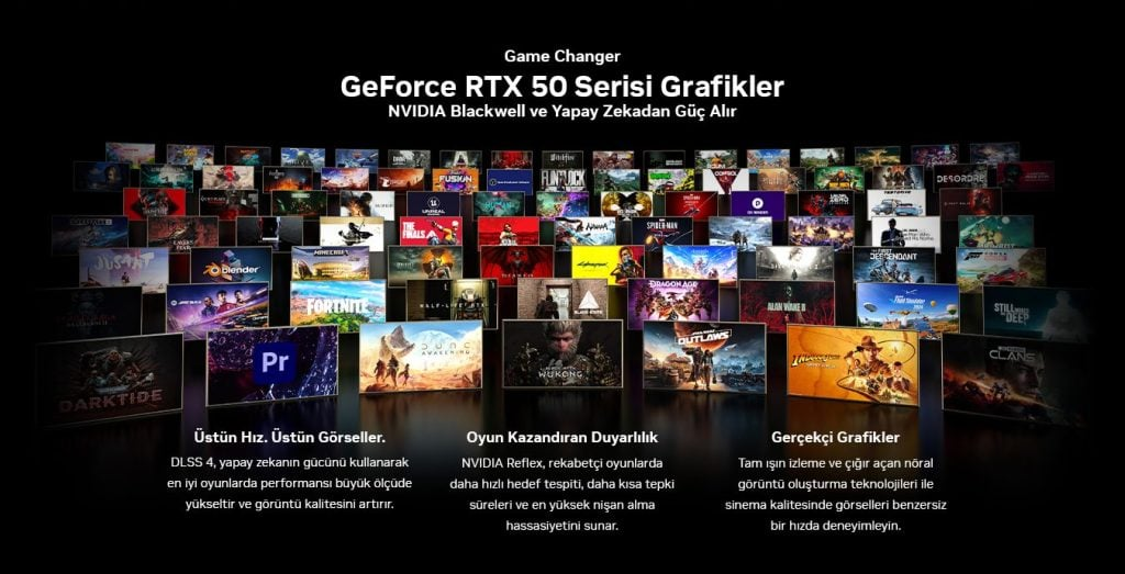 MSI GeForce RTX 5090 32G SUPRIM LIQUID SOC 32GB GDDR7 512 Bit DLSS 4 Sıvı Soğutuculu Gaming Ekran Kartı