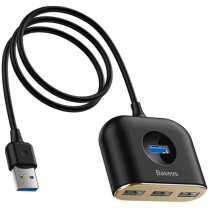 Baseus Square Round 4n1 USB Hub Çoklayıcı