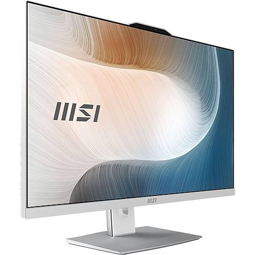 MSI Modern AM272P 12M-1255XTR i5-1235U 16GB DDR4 500GB SSD 27″ FHD FDOS Beyaz All In One PC