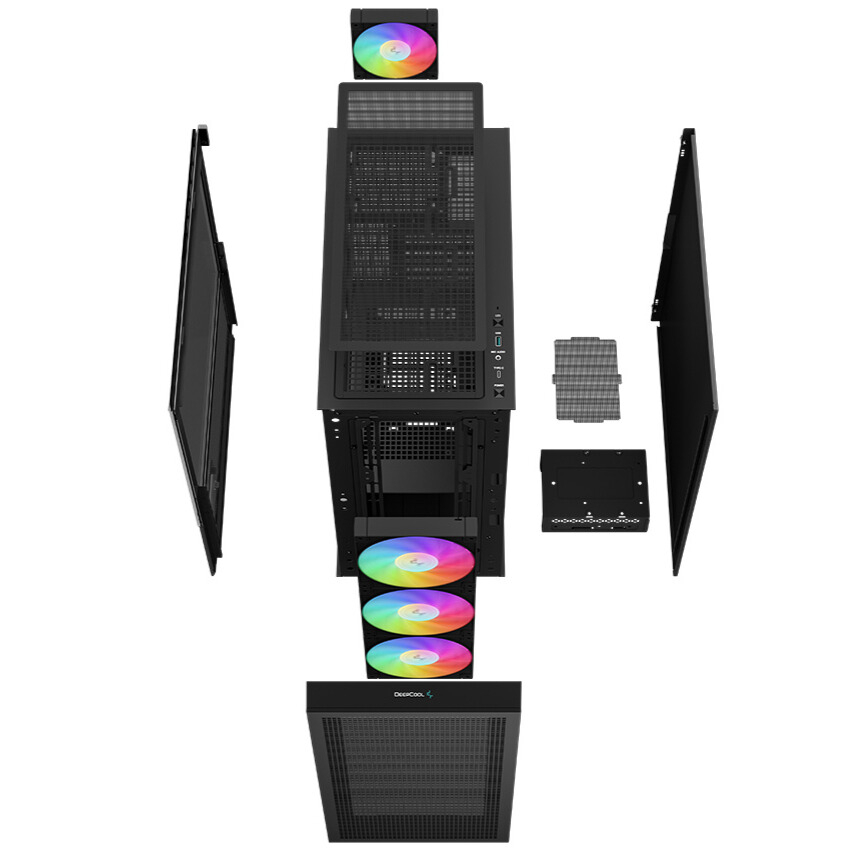 DeepCool CH560-DIGITAL-PF70 700W 80+ USB 3.0 E-ATX Mid Tower Gaming (Oyuncu) Kasa