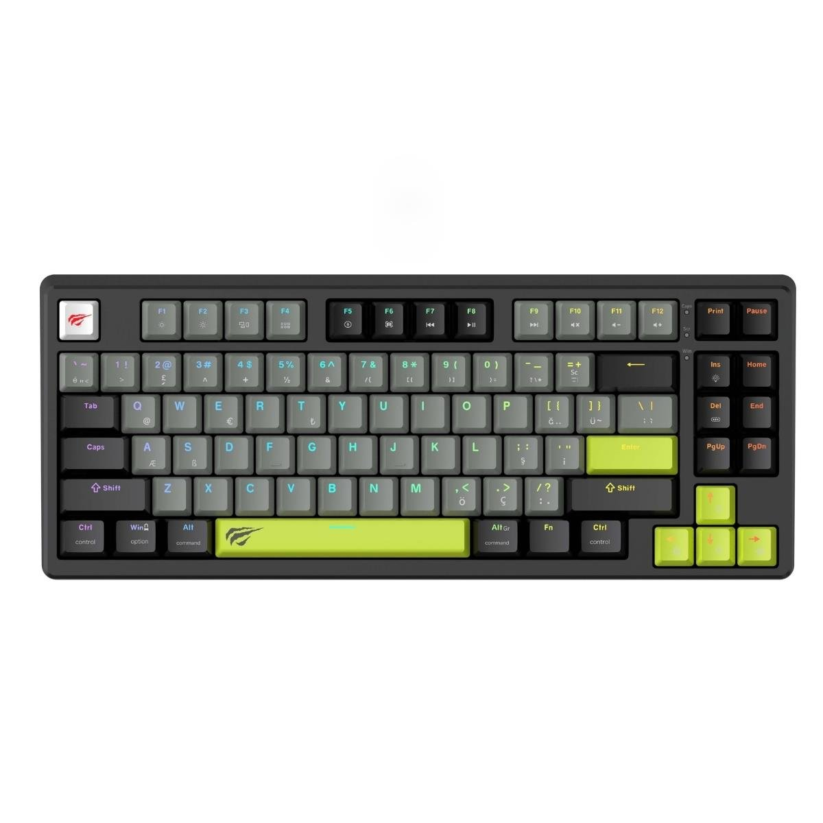 Havit Gamenote KB904L RGB TKL Manyetik Switch Mekanik Gaming (Oyuncu) Klavye