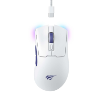 Havit Gamenote MS966WB Kablolu/Kablosuz RGB Beyaz Gaming (Oyuncu) Mouse
