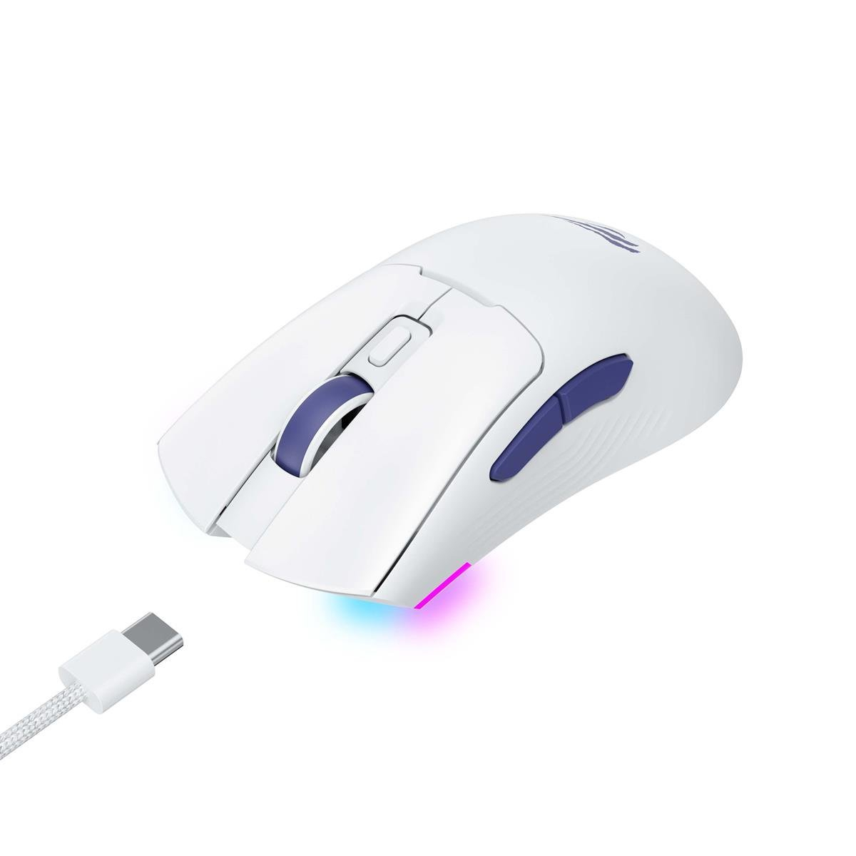 Havit Gamenote MS966WB Kablolu/Kablosuz RGB Beyaz Gaming (Oyuncu) Mouse