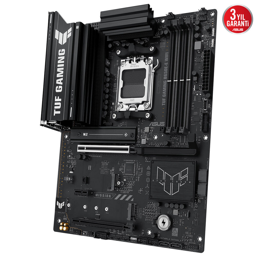 ASUS Tuf Gaming B650E-E WIFI AMD AM5 B650 Soket DDR5 8000MHz ATX Gaming (Oyuncu) Anakart