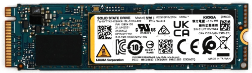 Kioxia XG7 KXG70PNV2T04 2TB Gen4 6400/5000MB/sn NVMe PCIe M.2 SSD BULK (Kutusuz) 