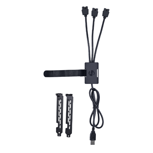 Lian Li USB 2.0 1-to-3 Hub Siyah Type-A USB Girişli (G89.PW-U2TPAB.00)