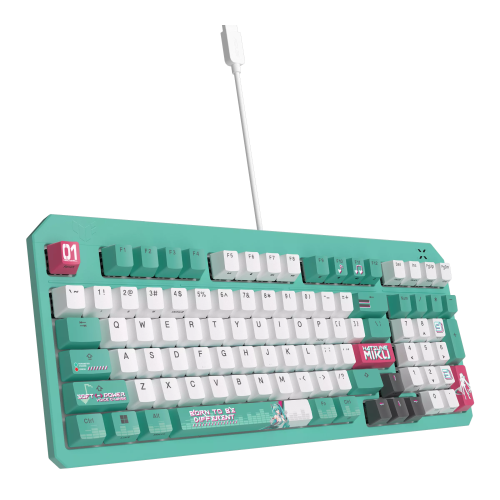 ASUS TUF Gaming K3 Gen II Hatsune Miku Edition Optik Mekanik Red RGB Switch Kablolu Gaming (Oyuncu) Klavye