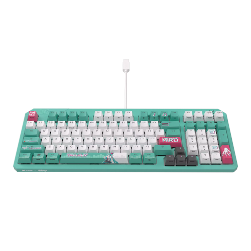 ASUS TUF Gaming K3 Gen II Hatsune Miku Edition Optik Mekanik Red RGB Switch Kablolu Gaming (Oyuncu) Klavye