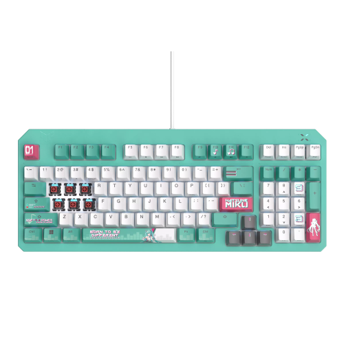 ASUS TUF Gaming K3 Gen II Hatsune Miku Edition Optik Mekanik Red RGB Switch Kablolu Gaming (Oyuncu) Klavye