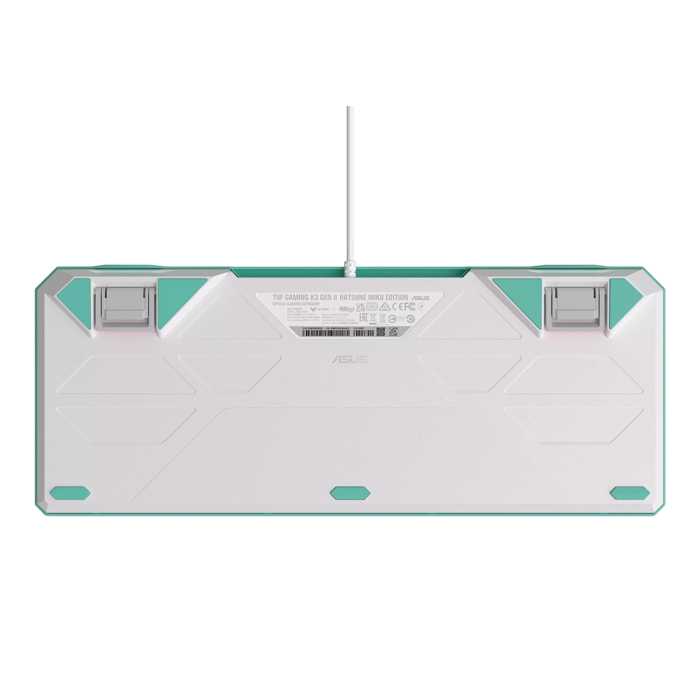 ASUS TUF Gaming K3 Gen II Hatsune Miku Edition Optik Mekanik Red RGB Switch Kablolu Gaming (Oyuncu) Klavye
