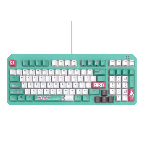 ASUS TUF Gaming K3 Gen II Hatsune Miku Edition Optik Mekanik Red RGB Switch Kablolu Gaming (Oyuncu) Klavye