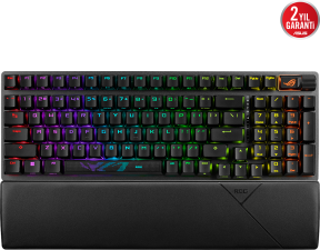 ASUS ROG Strix Scope II 96 Wireless NX PBT Snow Switch Mekanik RGB Gaming (Oyuncu) Klavye