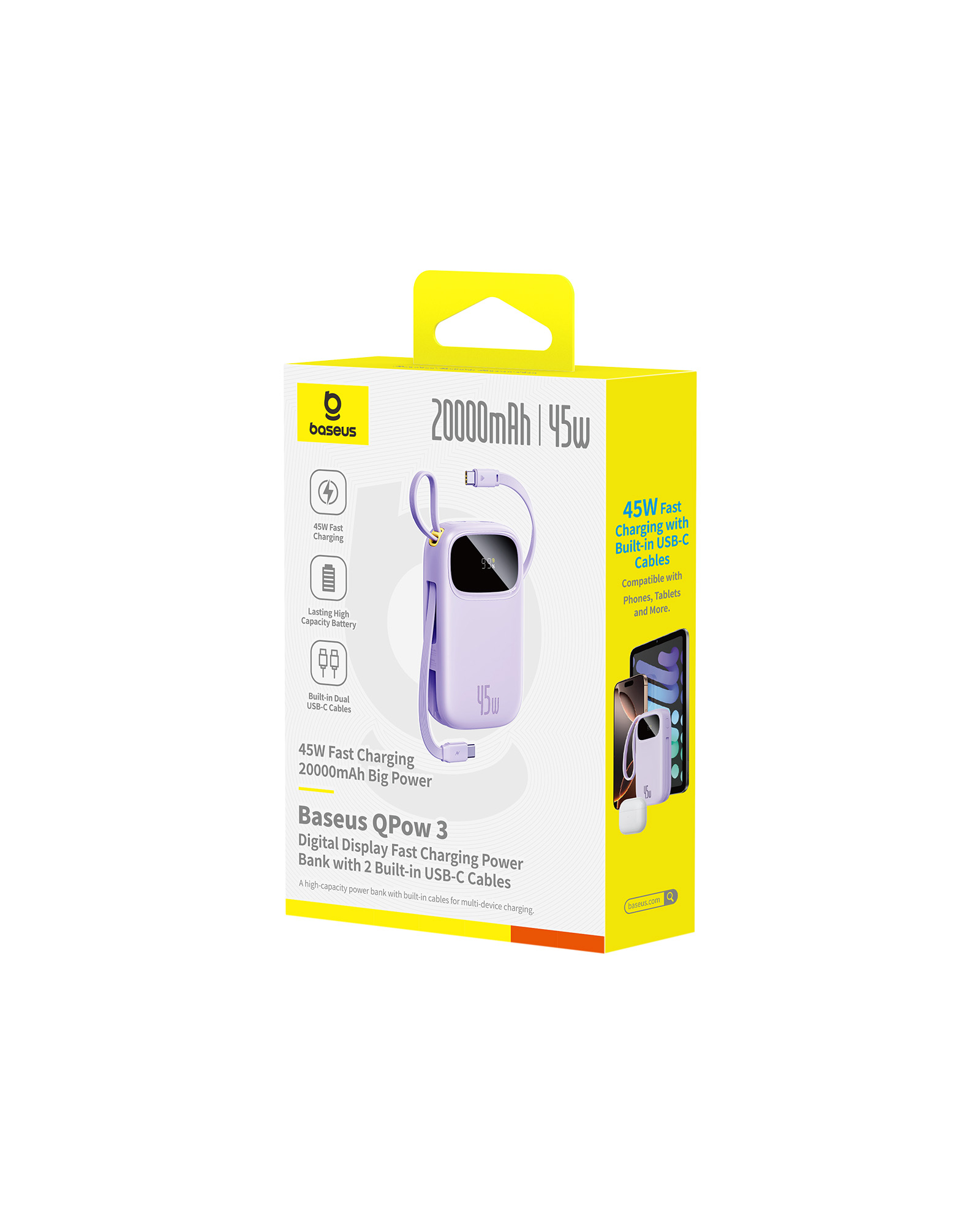 Baseus Enerfill FC31 20000 mAh 45W PowerBank - Mor