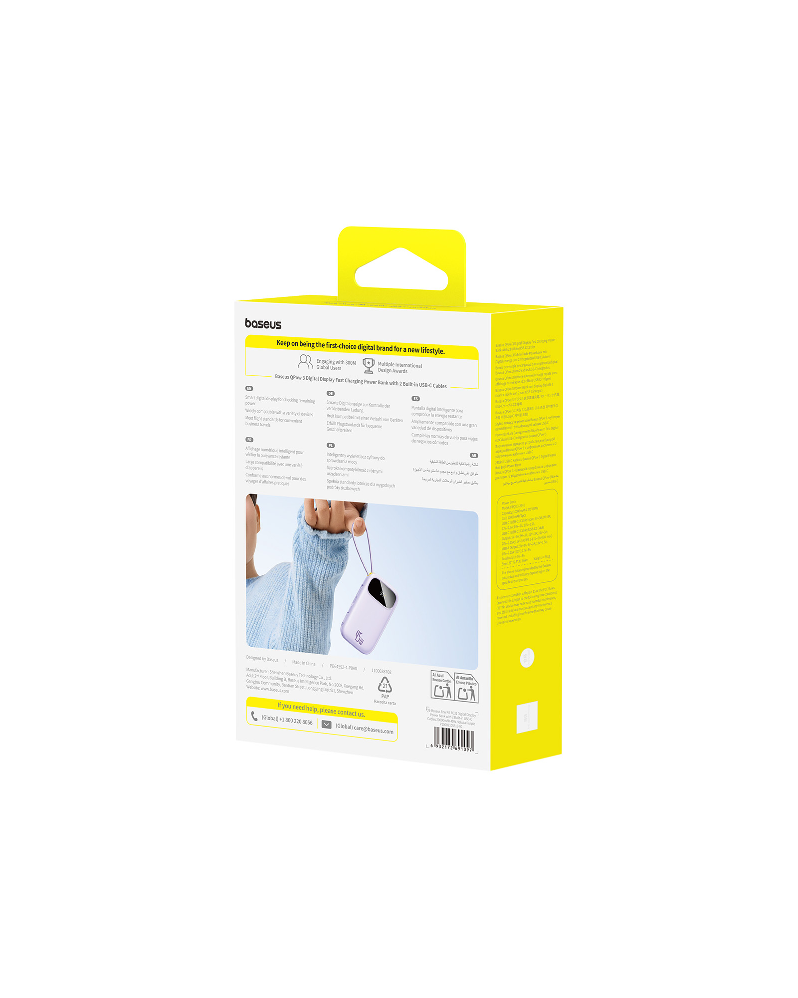 Baseus Enerfill FC31 20000 mAh 45W PowerBank - Mor