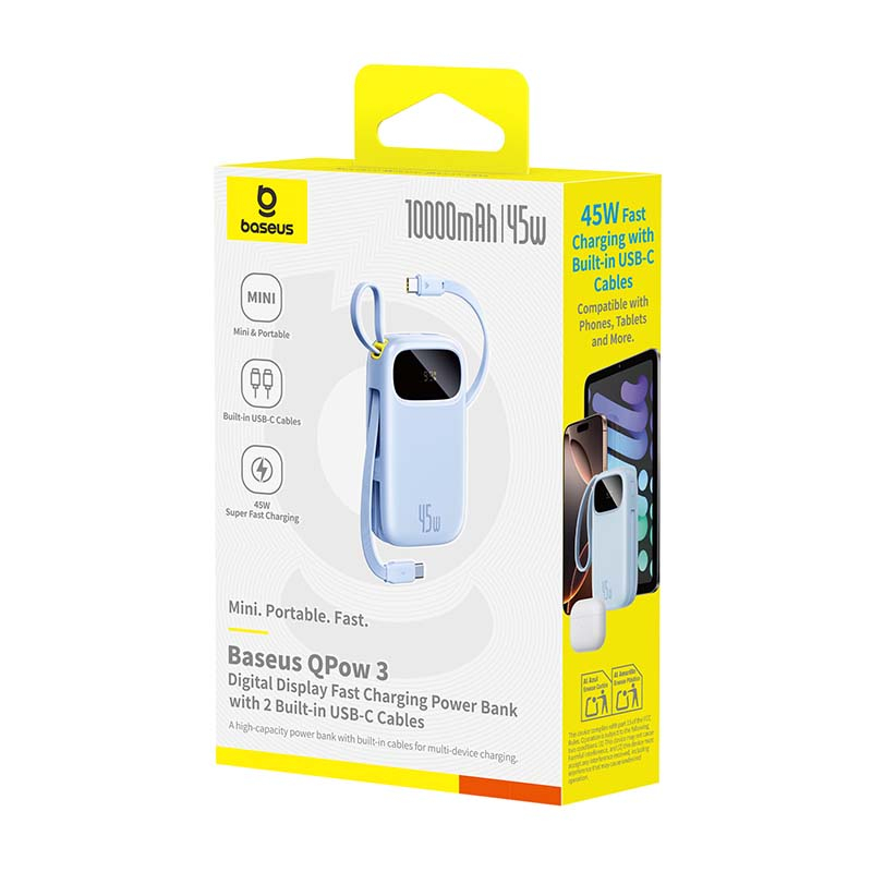Baseus Enerfill FC31 10000 mAh 45W PowerBank - Mavi
