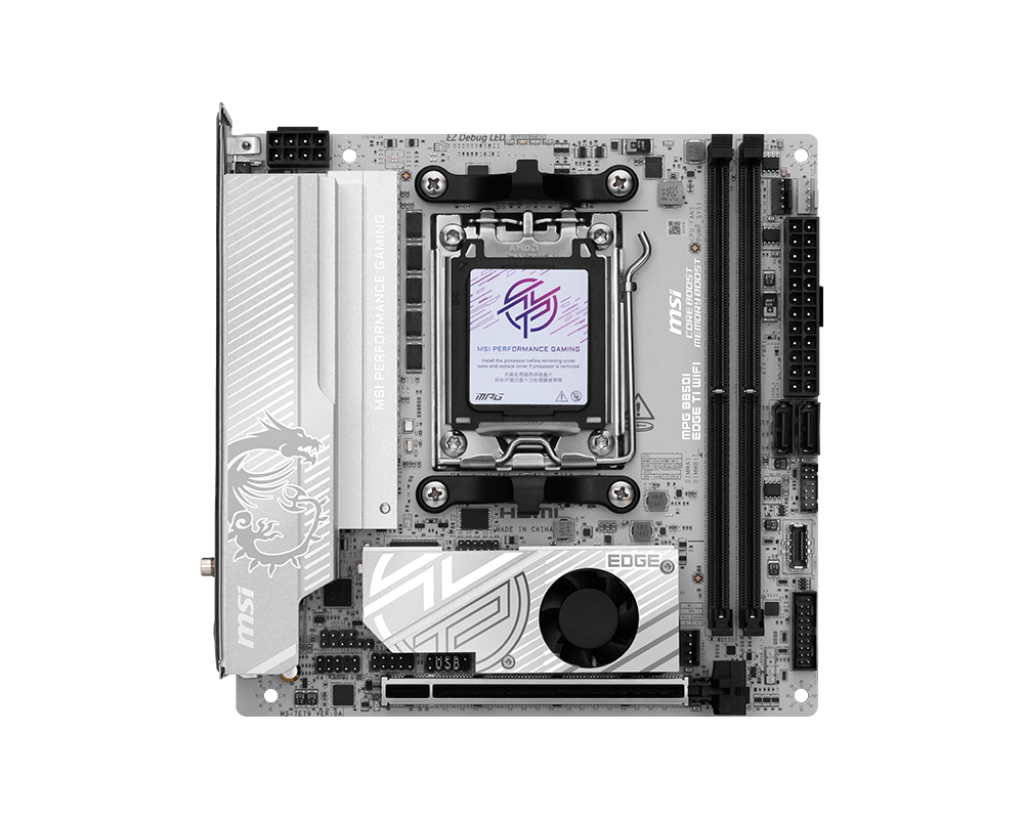 MSI MPG B850I EDGE TI WIFI DDR5 AMD B850 AM5 Soket 8200+(OC)MHz ITX Anakart