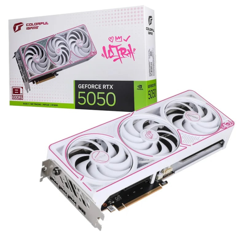 COLORFUL iGame GeForce RTX 5050 Ultra W DUO OC 8GB-V GDDR6 128Bit Beyaz Ekran Kartı