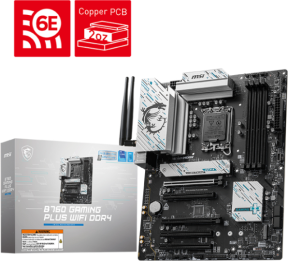 MSI B760 GAMING PLUS WIFI DDR4 Intel LGA1700 DDR4 5333+(OC)MHz ATX Anakart