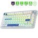 GamePower Gasket Pro RGB Wireless/Bluetooth/Kablolu Mekanik Blue Switch İngilizce Q Gasket Gaming Klavye