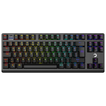 GamePower Eva 7 60M Mekanik Kablolu, 2.4Ghz, Bluetooth 3 Mod Blue Switch İngilizce Q 88 Tuş USB RGB Gaming Klavye