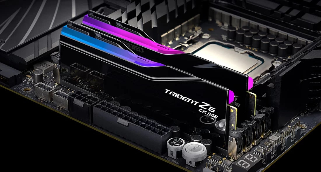 GSKILL Trident Z5 CK RGB 48GB (2x24GB) 8400MHz CL40 DDR5 Gaming Ram (F5-8400C4052G24GX2-TZ5CRK)