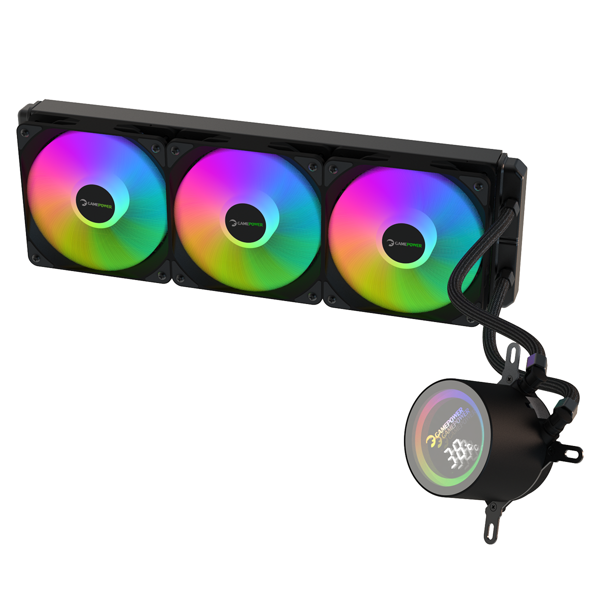 GamePower Skadi İnfinity 360 ARGB 360mm Cpu Sıvı Soğutma AM5 ve LGA1700 Uyumlu