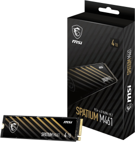 MSI Spatium M461 4TB 5000/4200MB/s PCIe Gen 4.0 NVMe M.2 SSD Disk