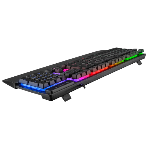 Rampage KM-RX7 FORTUNA V2 Gökkuşağı Aydınlatmalı USB Siyah Gaming Combo Q Gaming Klavye + 12800 dpi Mouse Seti