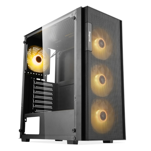 SEGOTEP Axe 5 Siyah 750W 80+ Bronze PCIE 5.1 Midi Tower Kasa (Rainbow Fan) 