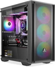 SEGOTEP Gank 240-S Siyah 650W 80+ Midi Tower Kasa (ARGB Fan) 