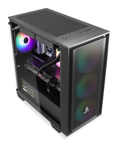 SEGOTEP Gank 240-S Siyah 650W 80+ Midi Tower Kasa (ARGB Fan) 