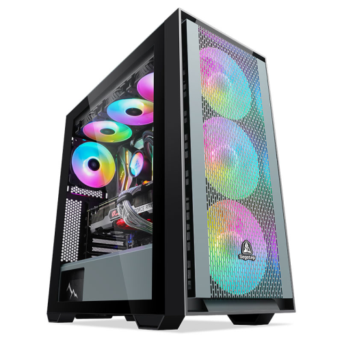 SEGOTEP Gank 360 Siyah 750W 80+ Bronze PCIE 5.1 Midi Tower Kasa (ARGB Fan) 