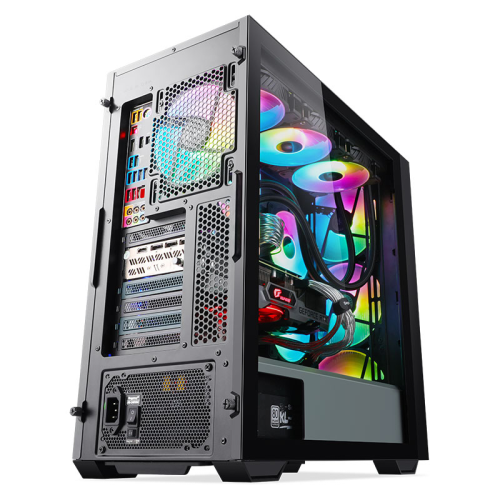 SEGOTEP Gank 360 Siyah 750W 80+ Bronze PCIE 5.1 Midi Tower Kasa (ARGB Fan) 