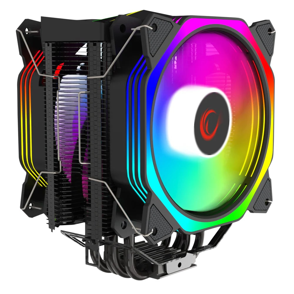 Rampage Octagon C60 2x120mm Siyah İşlemci Hava Soğutucu