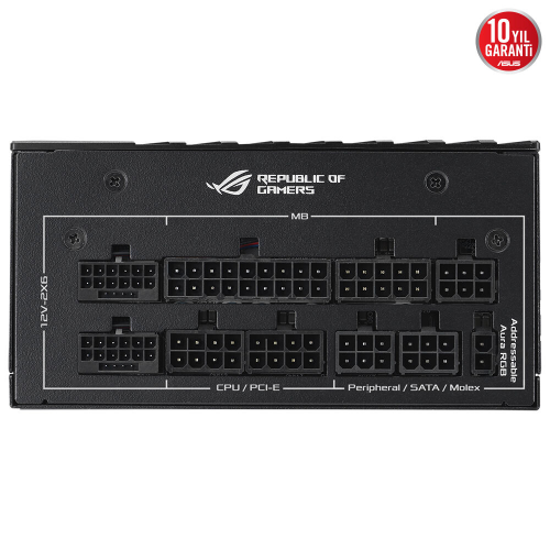 ASUS ROG-LOKI-1200T-SFX-L-GAMING 1200W  Black Sılver 120mm Full Modüler Gaming (Oyuncu) Power Supply (90YE00N0-B0NA00)