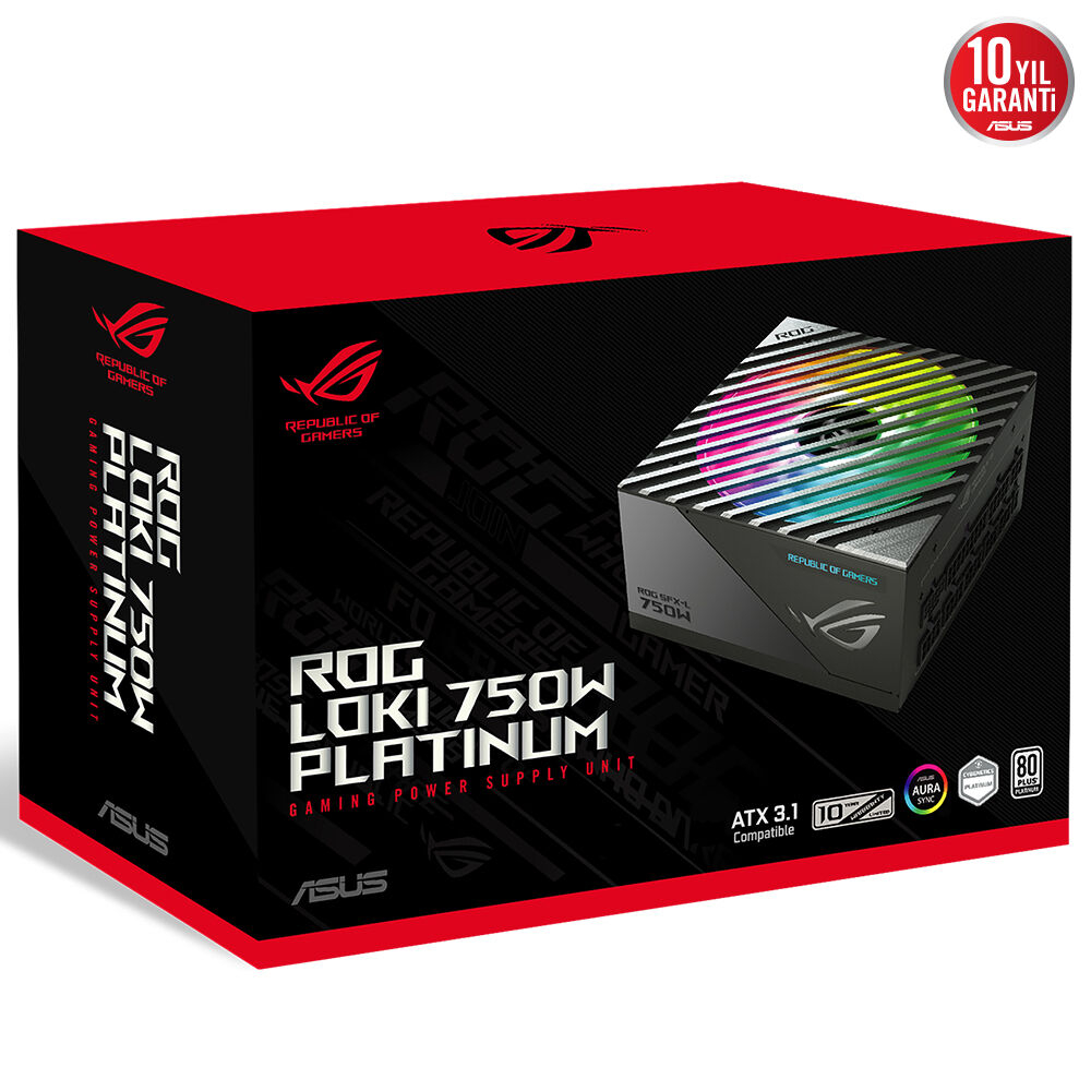 ASUS ROG-LOKI-750P-SFX-L-GAMING 750W 80 Plus Platinum 120mm Full Modüler Gaming (Oyuncu) Power Supply