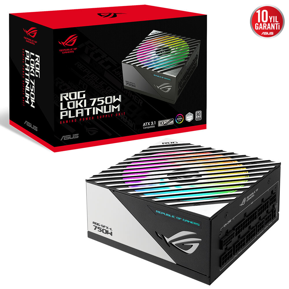 ASUS ROG-LOKI-750P-SFX-L-GAMING 750W 80 Plus Platinum 120mm Full Modüler Gaming (Oyuncu) Power Supply