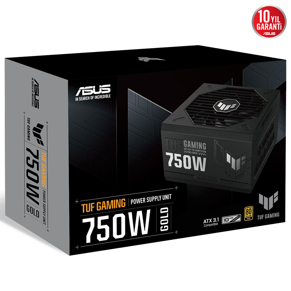 ASUS TUF-GAMING-750G 750W 80+ Gold Full Modüler Gaming (Oyuncu) Power Supply